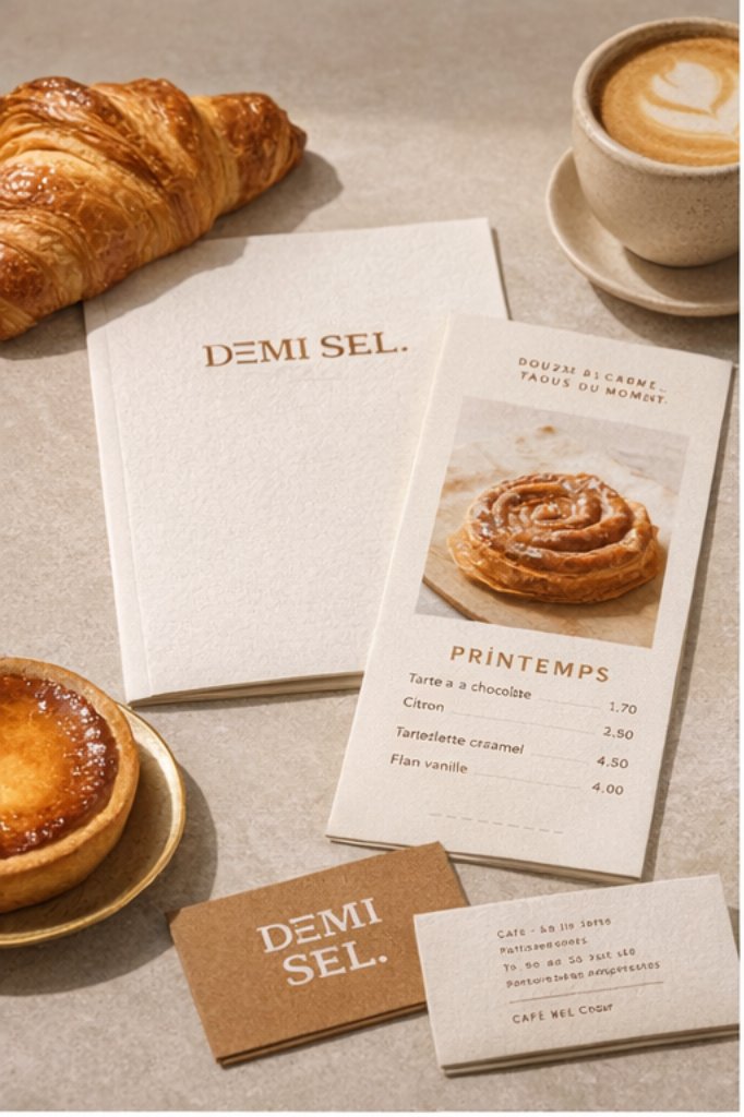 Papeterie et carte menu